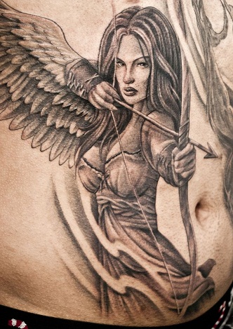 Upea Warrior Tattoo Design