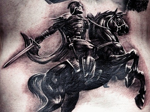 Uskomaton Warrior Tattoo Design