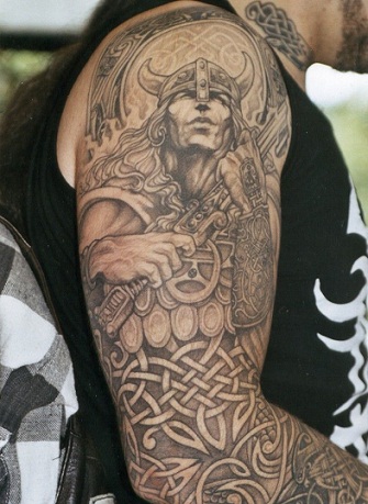 Celtic Warrior Tattoo -mallit miehille