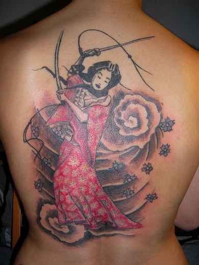 Geisha Warrior Tattoo