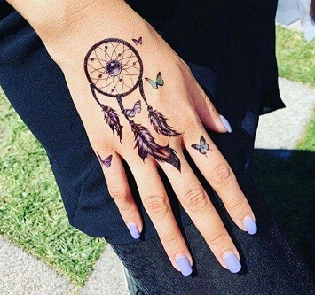 Dreamcatcher Tattoo on Hand