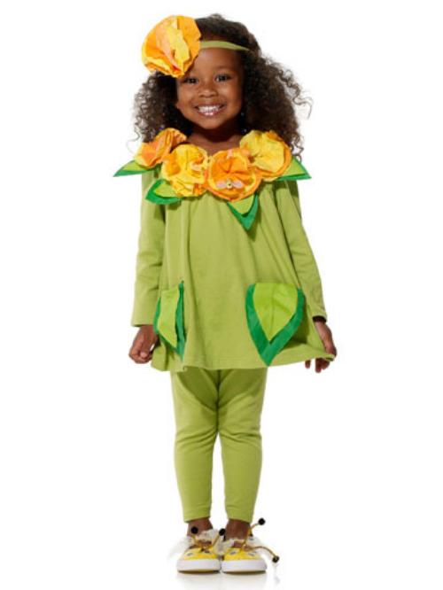 karneval kostymer barn flicka blomma