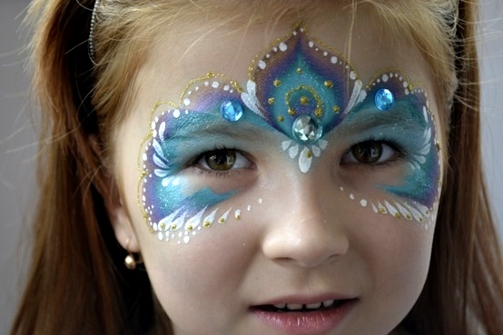 karneval kostymer barn blå mask