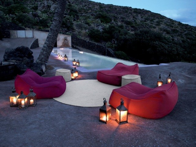 Lounge möbler-uteservering grupp-fåtölj solstol-exotisk-poolskala design