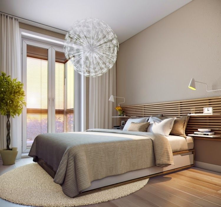 sovrum-design-idéer-moderna-trä lameller-sänggavel-litet-rum-lite-utrymme