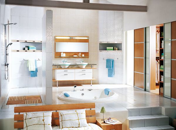 Designidéer för badkarets duschkabin