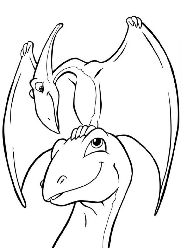 barn-färg-sidor-djur-dinousaurs