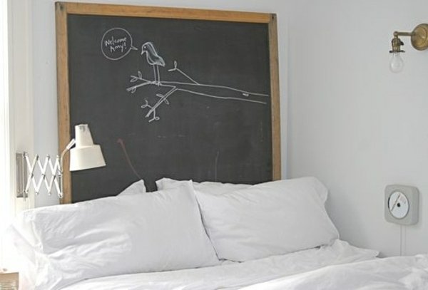 svart taffel sovrum design