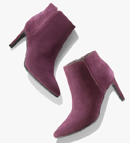 Οι βελούδινες μοβ γυναικείες μπότες -6