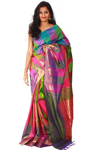 Πολύχρωμο Uppada Sari