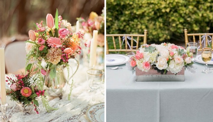 blommabord-dekoration-för-ett-bröllop-i-trädgården