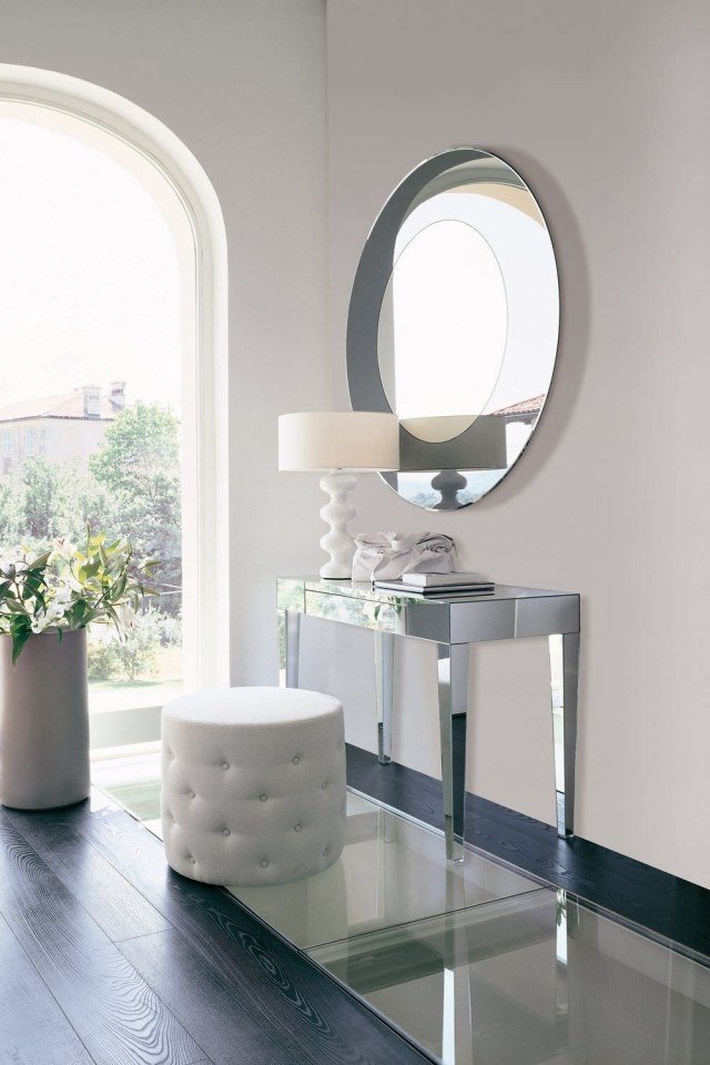 toalettbord modern design spegelbords spegel rund BEAUTY Opera porada