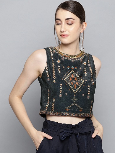 Σχεδιαστής Velvet Crop Top