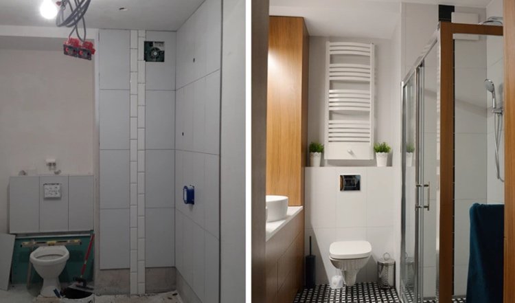 badrumsrenoveringsexempel före efter installation-wc-montering