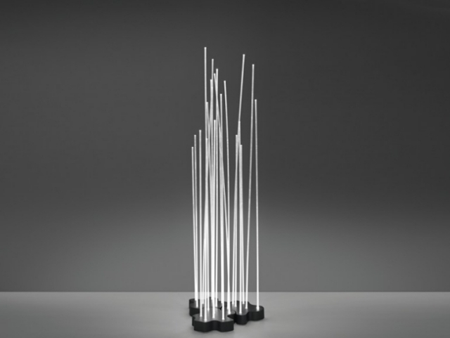 Led-ljusinredning idéer ljus Reeds-Artemide högkvalitativt stål-Klaus Begasse