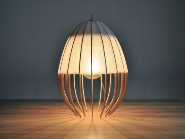 Golvlampa design Anna-Leymergie OE bomull lampskärm