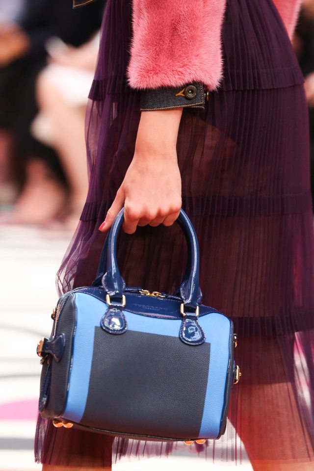 Trendig-väska-Burberry-Prorsum-Classic-Designs-nyanser av blå-ström