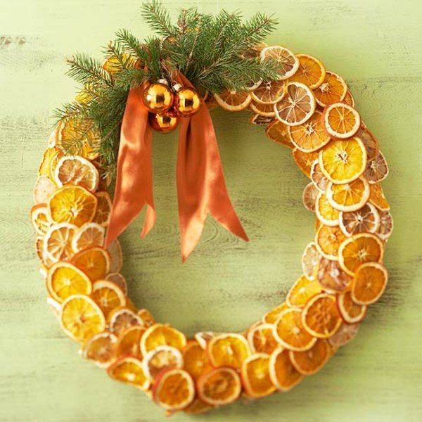 Gör-det-själv julkransapelsiner