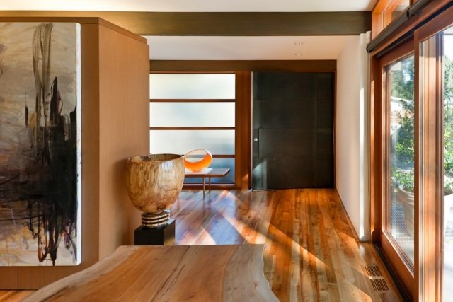 Lägenhet entrédörr i massivt trä design svart-Rerucha studioinredning