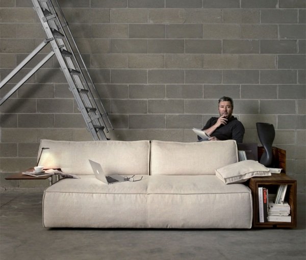 moderna vita stoppade soffa idéer bekväma Philippe Starck-Design Cassina
