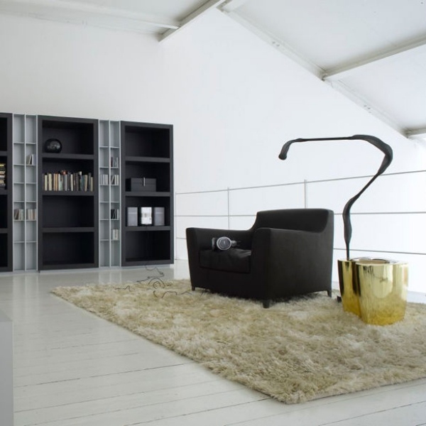 Inredning i vardagsrummet Fåtölj-ergonomiskt rektangulär-RIVE DROITE-Didier Gomez