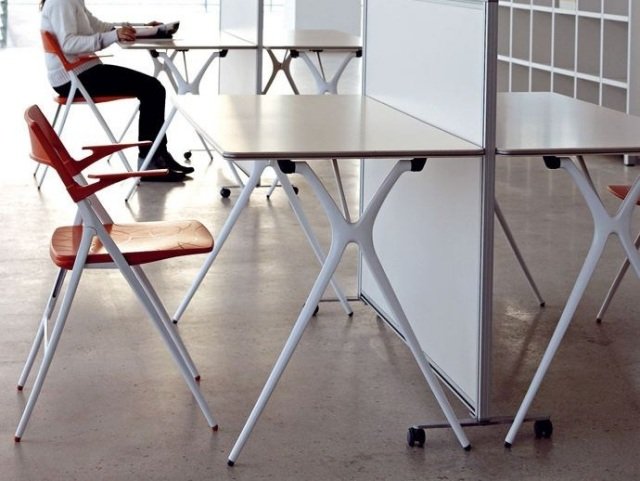 idéer hopfällbart bord-platsbesparande modern arbetsyta