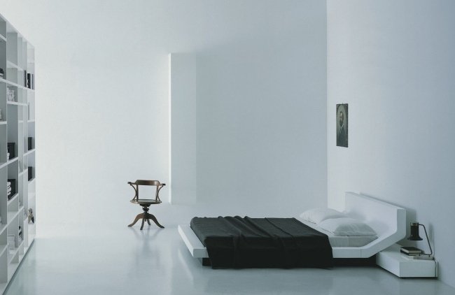 LIPLA säng modern Jean Marie Massaud porro sänggavel geometrisk vit
