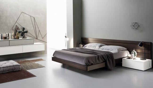 trä säng design segno satarossa integrerade sängbord