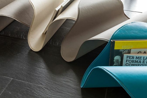 Läder modern design Tonin Casa Portariviste Fly