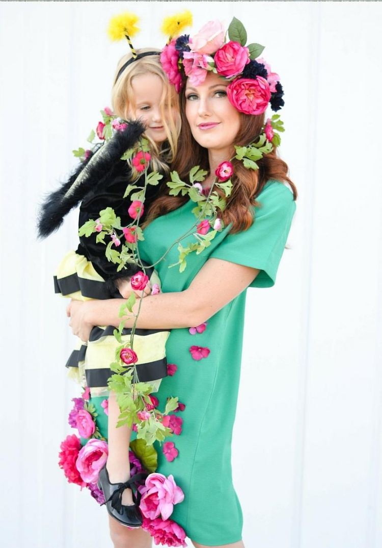 idéer-mamma-bebis-karneval-kostymer-vår-bi-kreativa-söta