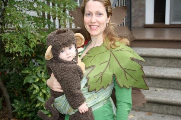 baby kostymer apa plysch brun moder skog