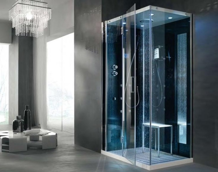 multifunktionell-dusch-skåp-glas-ångbad-hörn ingång-TEMPO AD ANGOLO-HAFRO