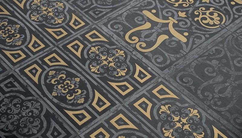 golvplattor-idéer-mönster-guld-svart-viktoriansk-eko-keramik