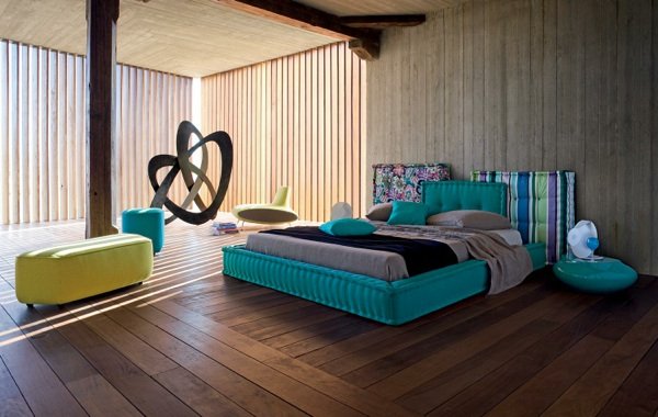 säng design roche bobois sovrum sittdyna MAHJONG