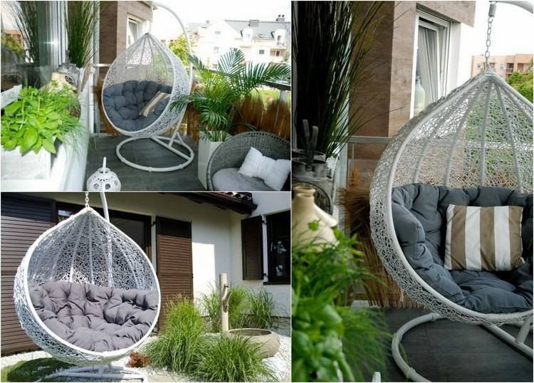 hängande stol-ram-utanför-terrass-balkong-vit-droppform