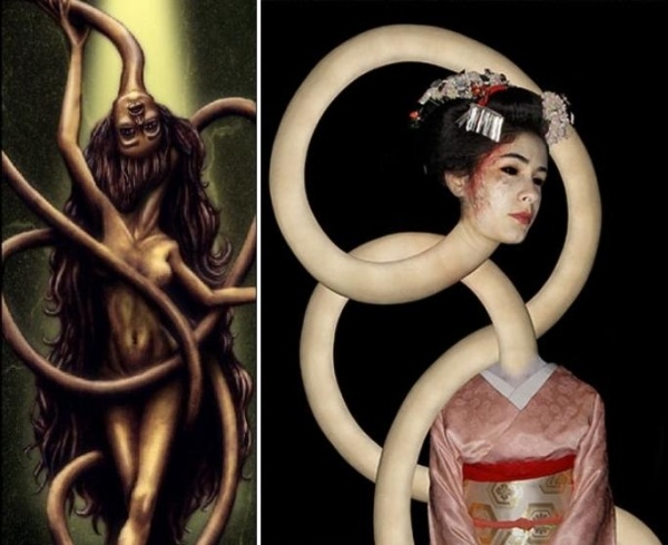 Rokurokubi Japanese-Myths Weird-Creatures Halloween Original Costumes