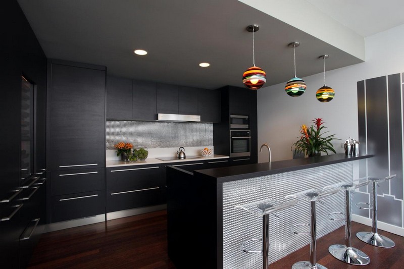 Kök bakvägg design-väggplattor-metall-modern