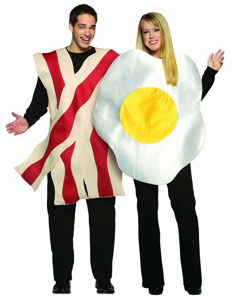 idéer till karnevalskostymer stekt ägg bacon skinka partner