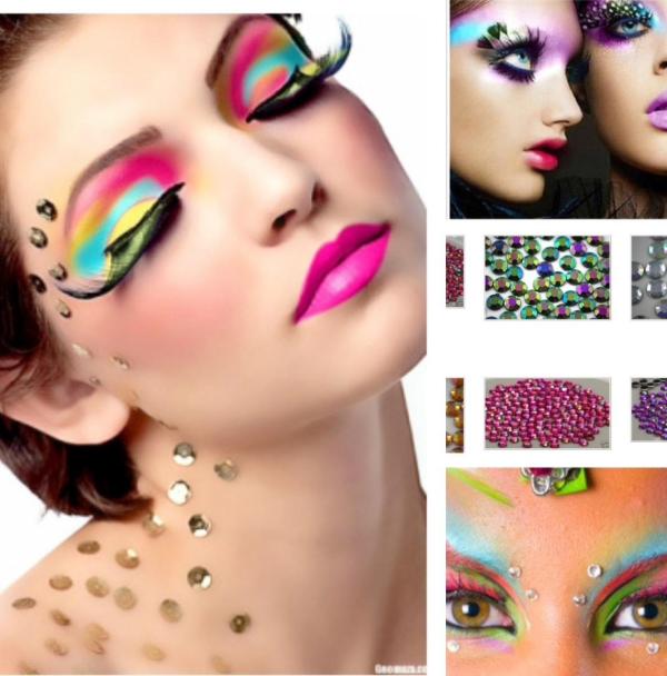 Makeup-tips Mardi Gras maskeradidé färgstark
