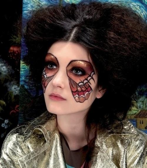 Makeup-tips för Mardi Gras fjärilsögon