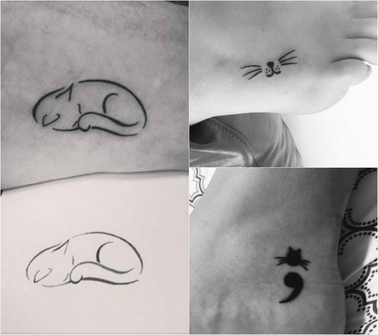 katt-tatuering-idéer-små-enkla-bak-på-fötterna
