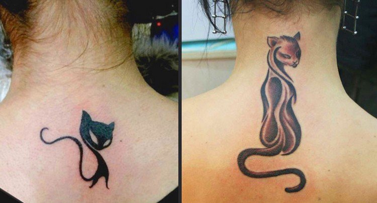 katt-tatuering-idéer-hals-abstrakt-kvinnor
