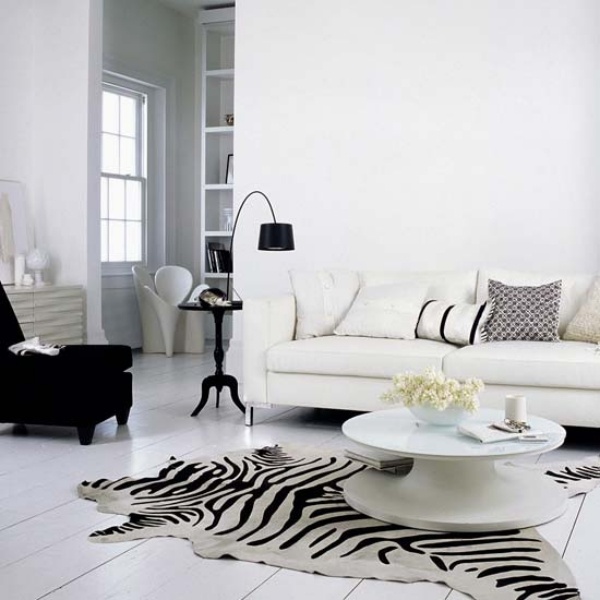 modernt-vardagsrum-vardags-idéer-matta-zebra-ränder