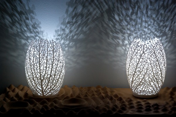 hyphae lamp nattlampa 3D -tryckta möbler