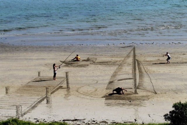 båt-3d-målning-strand-ben-harkins