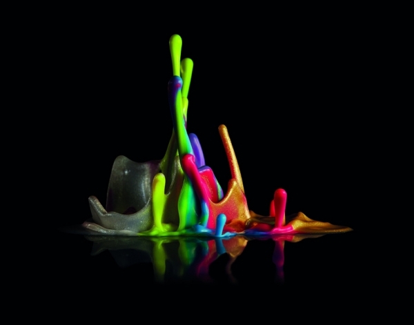 Ljuddesign Dentsu Sculptures Färg-musikinstallation
