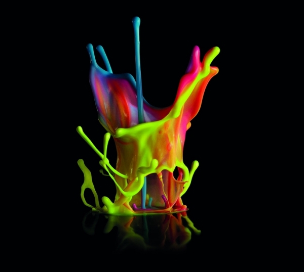 Skulpturmusik färgfärgade visuella effekter Canon