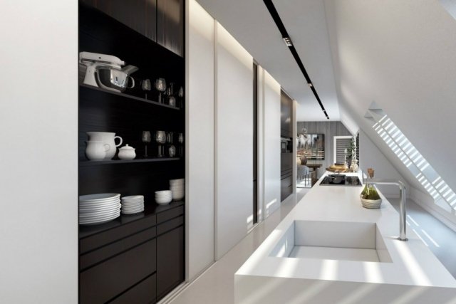 modernt inbyggda-i-skåp-kök-under-sluttande-tak-living-design-ando-studio