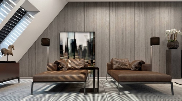 Avkoppling-design-idéer-rum-med-sluttande tak-lounge-soffor-läder