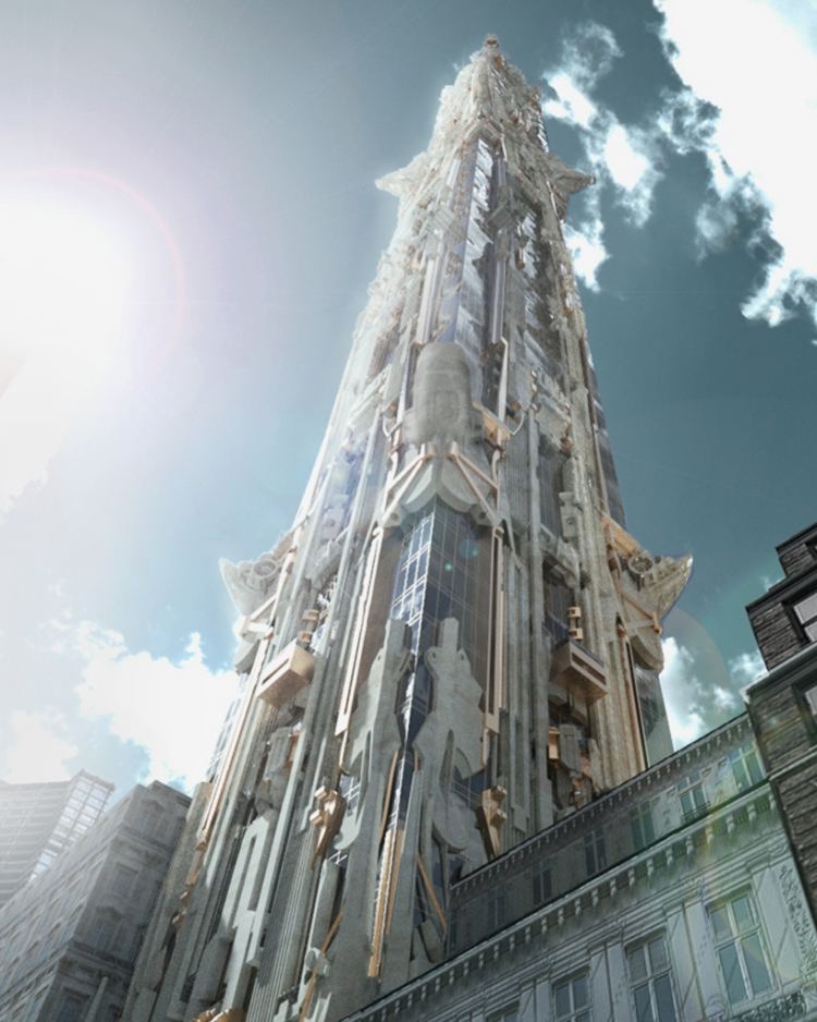 3D-visualisering -begrepp-skyskrapa-utsikt-street-city-new-york